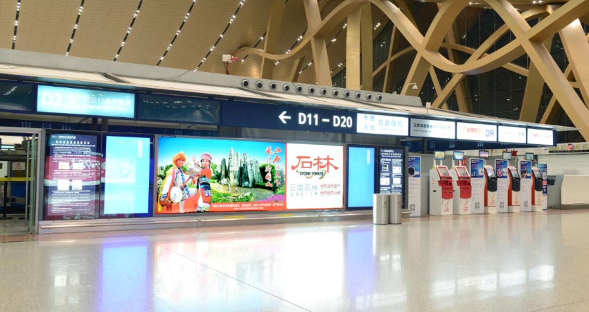 昆明长水机场值机岛灯箱广告有什么投放价值？？？？？？ 